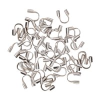 Bothyi - 100 Uds. De Protectores De Alambre, Bucles, Protector De Cable De Alambre Para Fabricación De Joyas, Colgante Diy