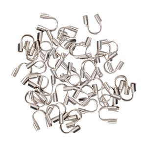 Bothyi - 100 Uds. De Protectores De Alambre, Bucles, Protector De Cable De Alambre Para Fabricación De Joyas, Colgante Diy