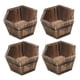 thumbnail image 1 of 4x Cubo Maceta Macetero Barril Patio Jardín Al Aire Libre, 1 of 5