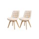 thumbnail image 1 of Pack 2 Sillas de Madera Acolchada Toscana - Beige, 1 of 3
