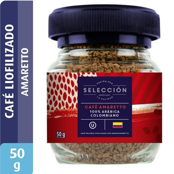 Café Liofilizado Amaretto Frasco, 50 gr