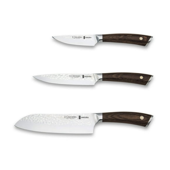 Cuchillos  Sakura Cocinero 1026 Jgo.3 Pzas.