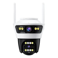 Genérico - Camara Seguridad Exterior Doble Lente Infrarrojos Lau