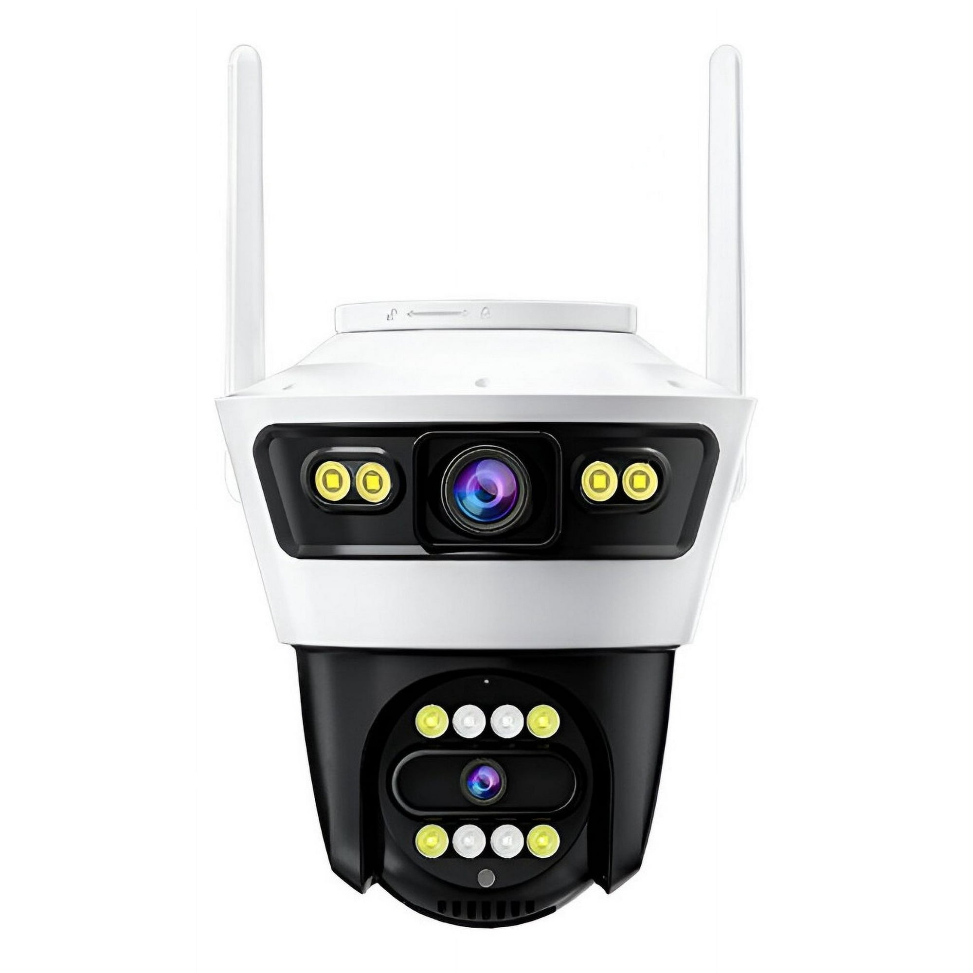 Genérico - Camara Seguridad Exterior Doble Lente Infrarrojos Lau