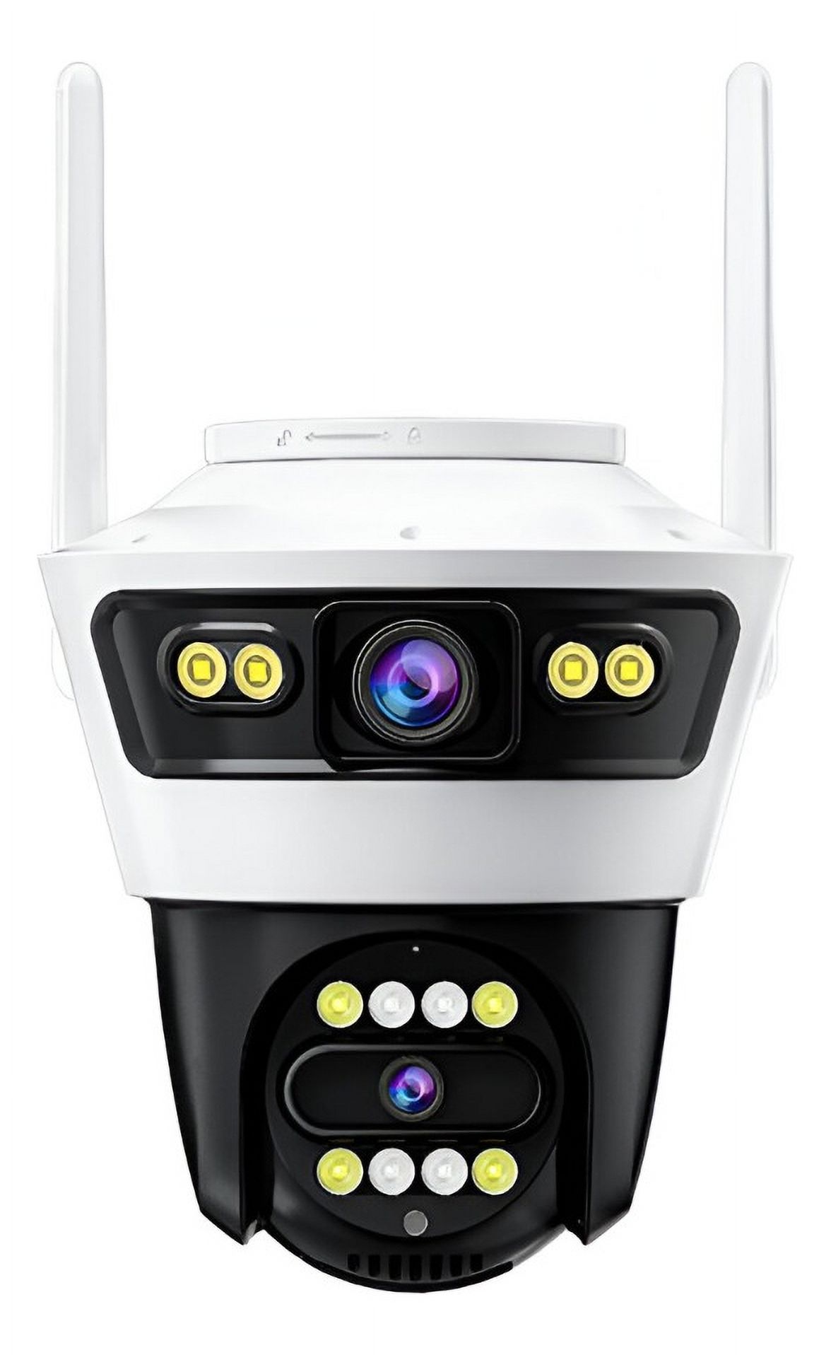 Genérico - Camara Seguridad Exterior Doble Lente Infrarrojos Lau