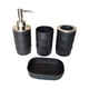 thumbnail image 4 of Juego De 4 Accesorios De Baño Con Dispensador De Loción Para Baño De Hotel, Color Negro, 4 of 5
