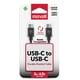 thumbnail image 1 of Cable Trenzado USB C a USB C Maxell 2 Metros Carga Rápida Negro, 1 of 2