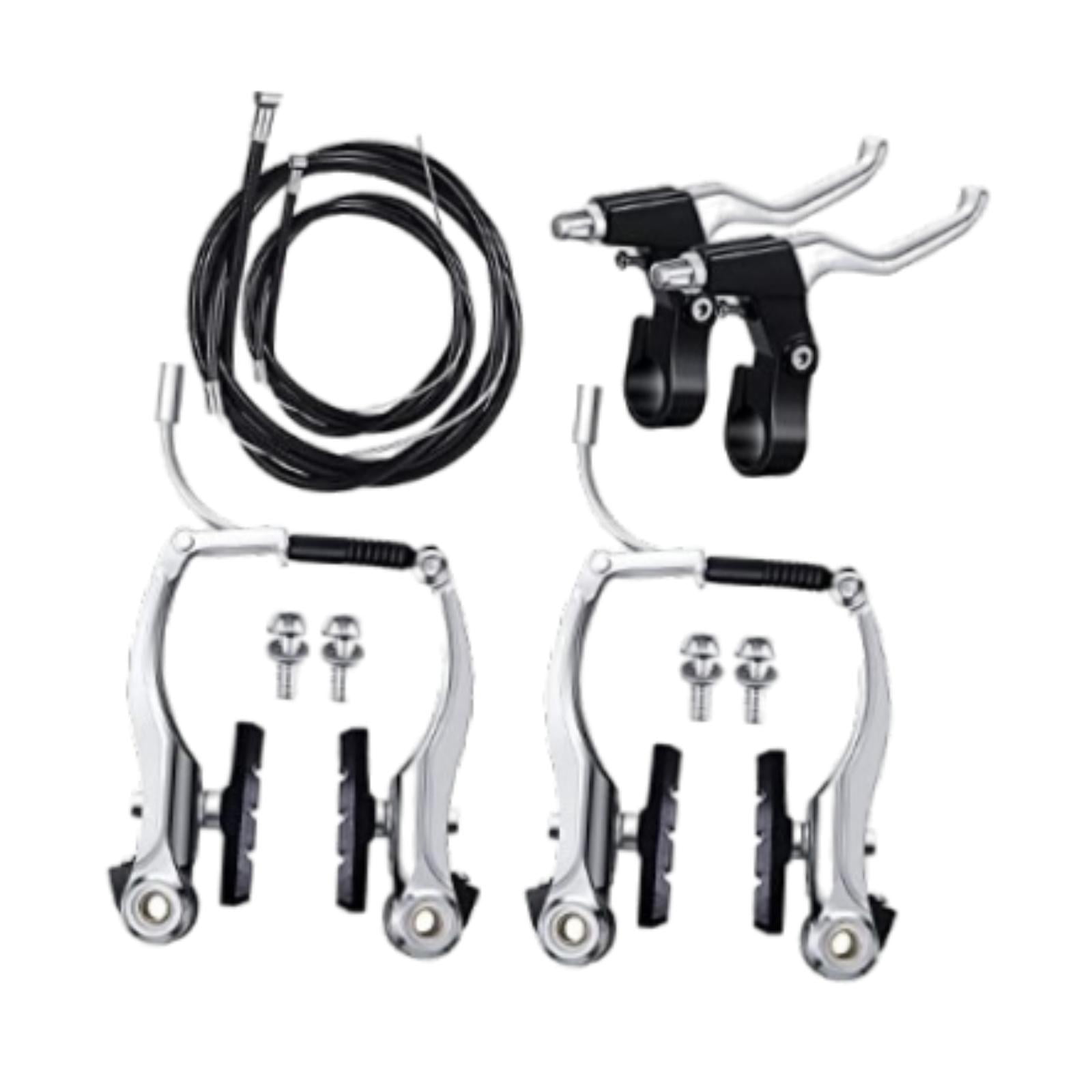 Magideal - Juego De Frenos De Bicicleta, Kit De Frenos De Bicicleta, Aleación De Aluminio, Fácil Instalación, Palanca De Freno, Cable De Freno Para La Mayoría De Sin Herramientas De Instalación