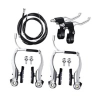 Magideal - Juego De Frenos De Bicicleta, Kit De Frenos De Bicicleta, Aleación De Aluminio, Fácil Instalación, Palanca De Freno, Cable De Freno Para La Mayoría De Sin Herramientas De Instalación