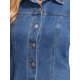 thumbnail image 5 of INSPIRE CHIC Vestido de Mezclilla para Mujer Otoño 2026 Manga Larga Botón Frontal Mini Vestido Camisero de Jean XL Azul, 5 of 6