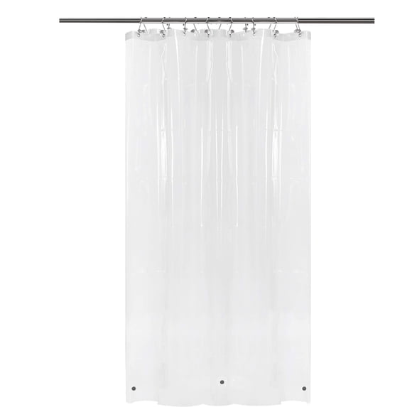 Forro de cortina de ducha Barossa Design, 122 x 183 cm, PEVA, transparente