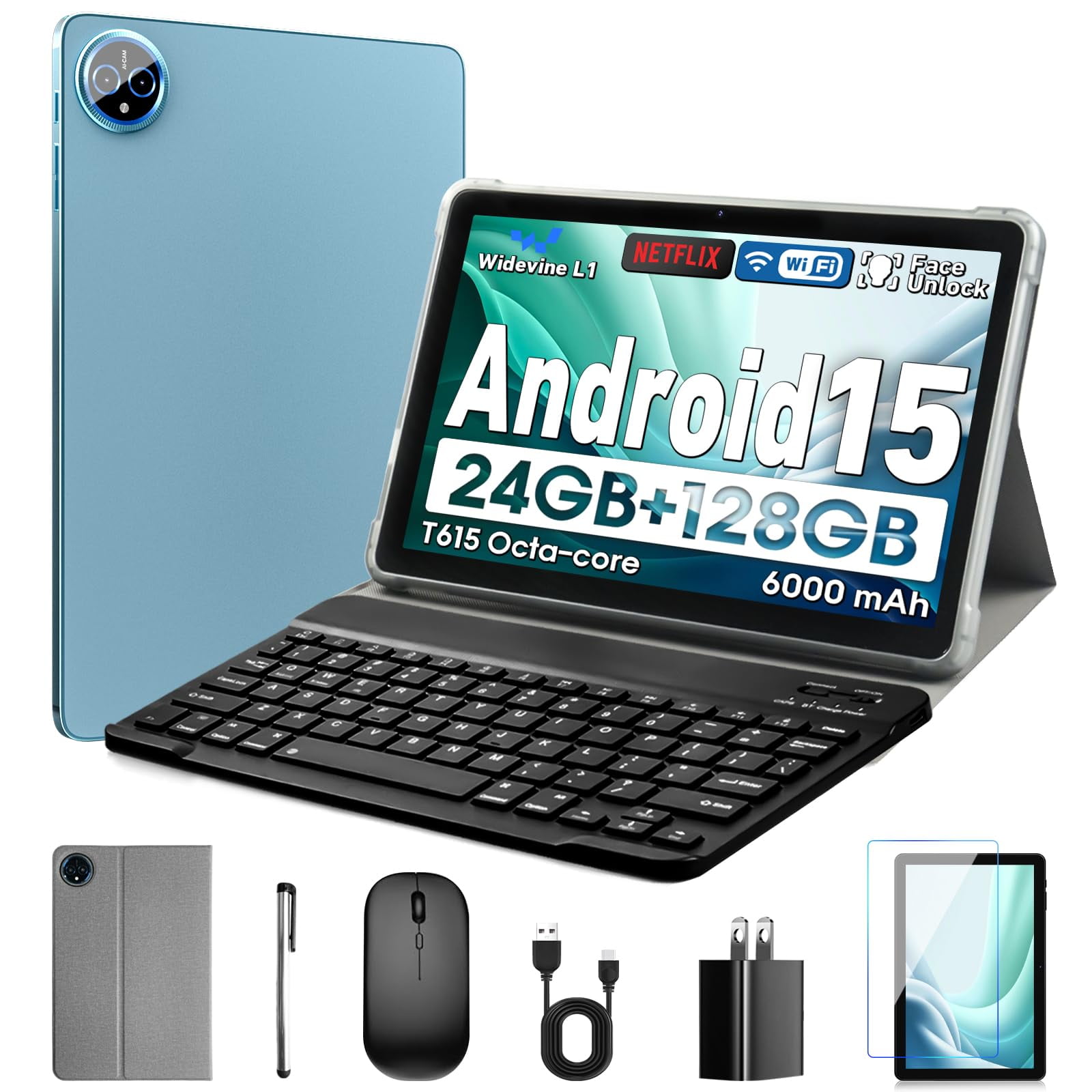 Tablet Aobante 10" 24gb Ram 128gb Rom Octa-core Android 15