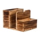 thumbnail image 2 of Condimento De Madera Que Sirve Caja De Soporte De Tejido De Escritorio Caddy Para Cubiertos De Hogar, 2 of 5