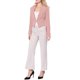thumbnail image 2 of INSPIRE CHIC Traje de Maestra para Regreso a Clases de Mujer Chaqueta de Oficina de Trabajo Blazer Sin Cuello Traje Casual de Negocios Blazer Corto M Rosa, 2 of 8