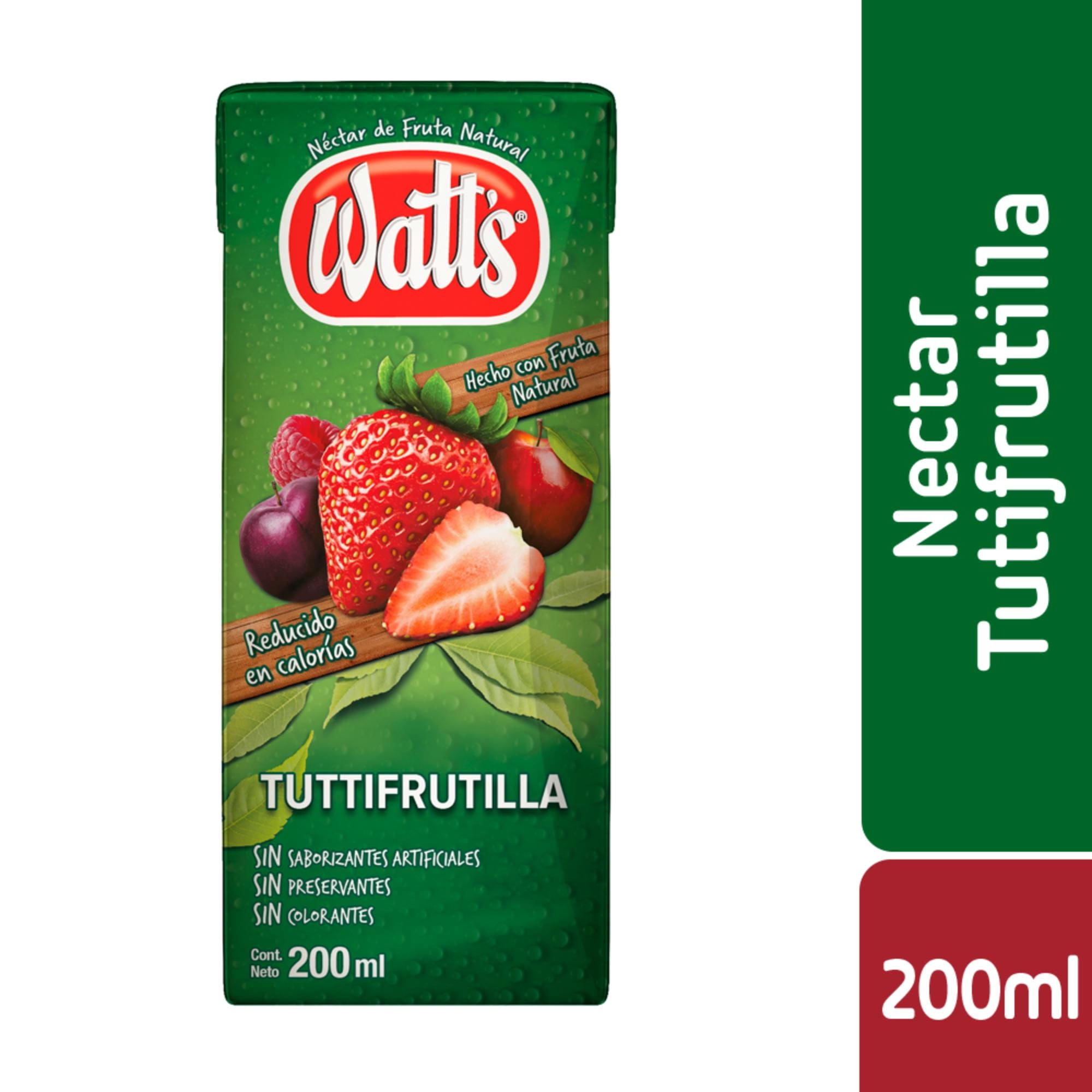 Néctar Caja Tuttifrutilla 200 ml Watts