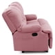 thumbnail image 4 of Bergere Perugia Reclinable 3 Cuerpos Tela Velvet Palo Rosa, 4 of 8