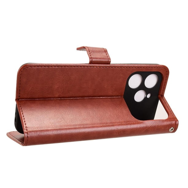 Funda tipo libro para Tecno Spark 40 4G, cartera todo‑en‑uno, funda multifuncional con tarjetero y correa de muñeca desmontable