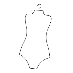 Magideal - Forma Del Cuerpo Traje De Baño Ropa De Playa Colgador Organizador De Guardarropa Colgador De Ropa Lencería Trajes Perchas Abrigos Para , Negro