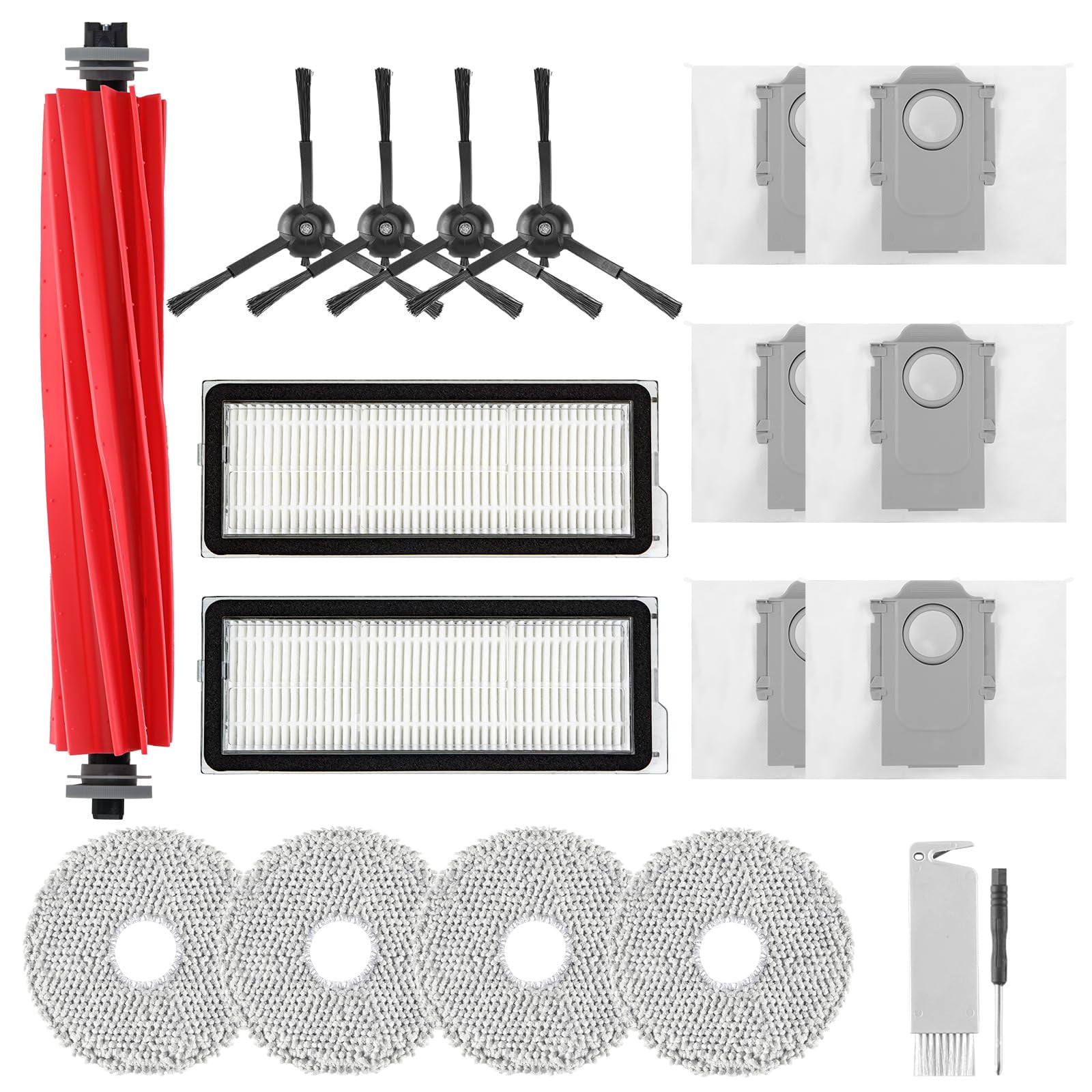 Spofan - Kit De Accesorios De Repuesto Para Aspiradora Roborock Q Revo S