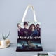 thumbnail image 2 of Britannia Bolso de tela con estampado de lienzo para mujer, bolsa de compras reutilizable y estética, con cremallera interior, regalo para mujer,38*45cm., 2 of 6