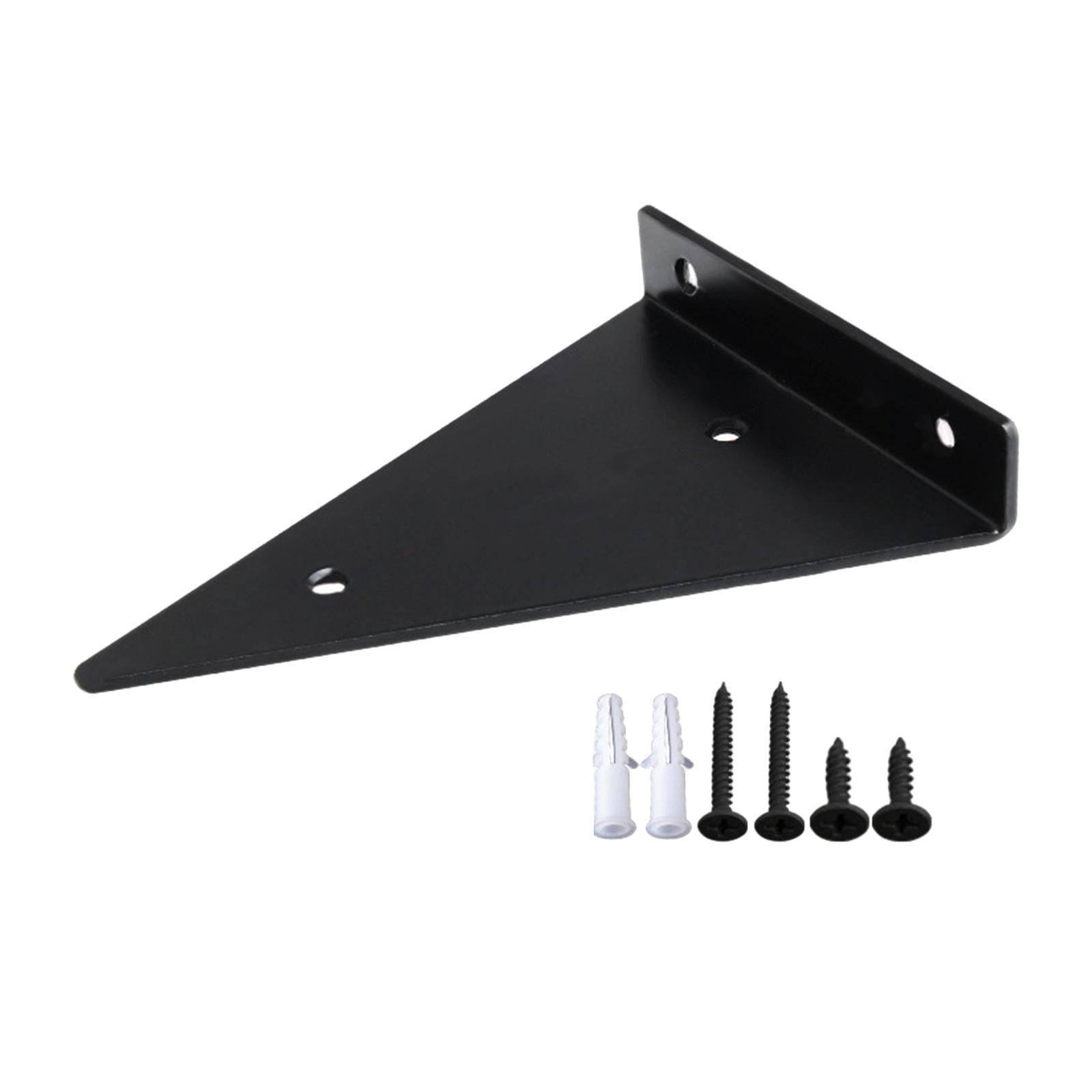 Magideal - Soporte De Estante Triangular De Hierro, De Instalar, Soporte De Estante De Pared Para Decoración De Oficina , 80x100mm