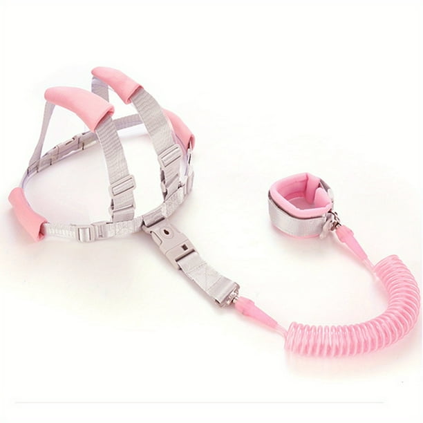 Baby And Child Anti-lost Leash, Anti Lost Wrist Link For Toddlers - Toddler Harness, 2 Meters/ 6.56Ft Anti-lost Spring Rope, Walking Safety Harness