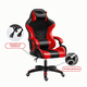 thumbnail image 2 of Silla Gamer Roja Ergonómica Reclinable Con Elevación, 2 of 2