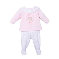 Pillin - Conjunto Plush Recién Nacido Niña Floral Rosado