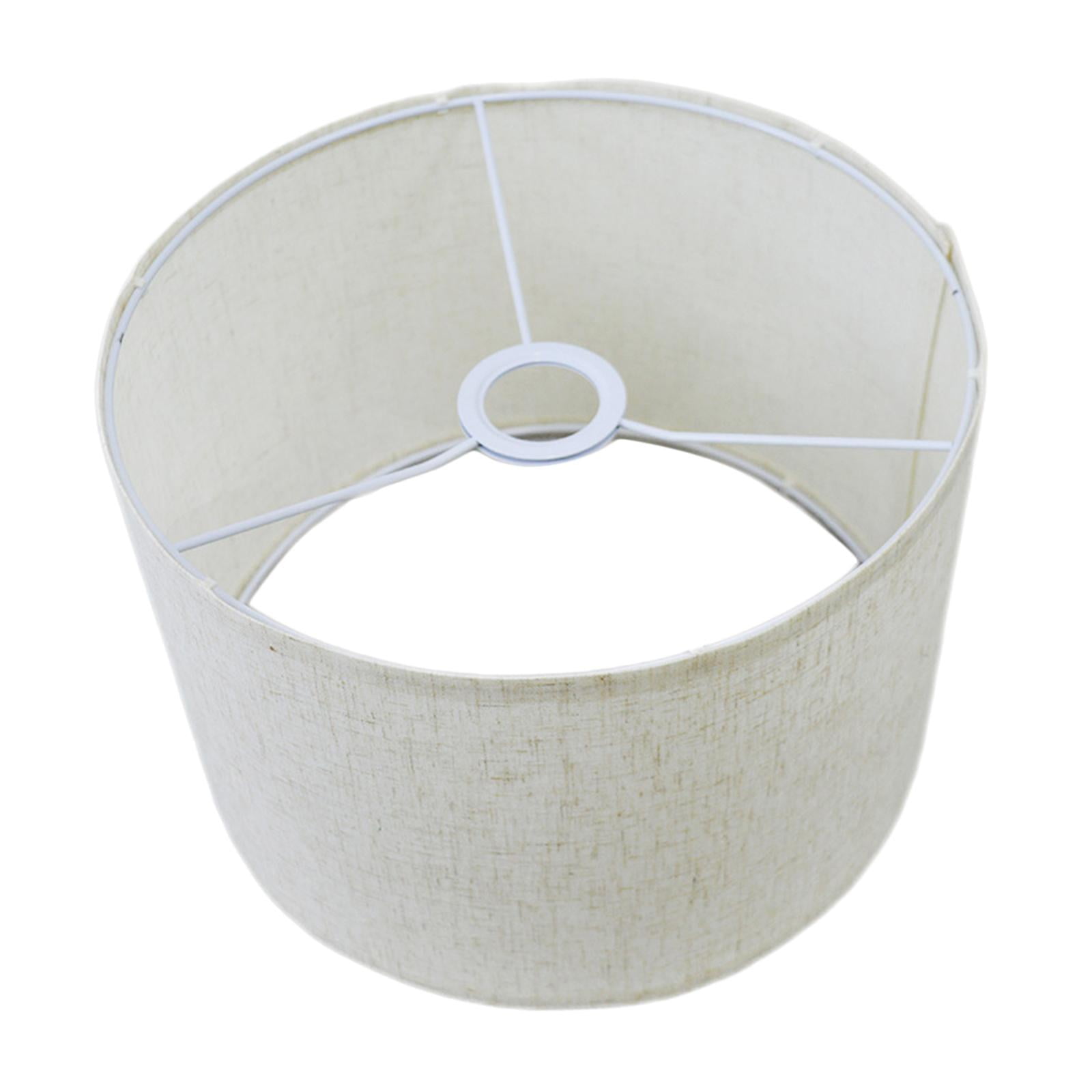 Magideal - Pantalla De Lámpara De Tela Moderna Para Restaurante, Hotel, Casa De Té, Comedor , Lino Blanco, 280 Mm X 200 Mm