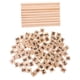 thumbnail image 3 of 100 piezas de madera número y símbolo de baldosas con madera baldosas de madera artesanía, 3 of 3