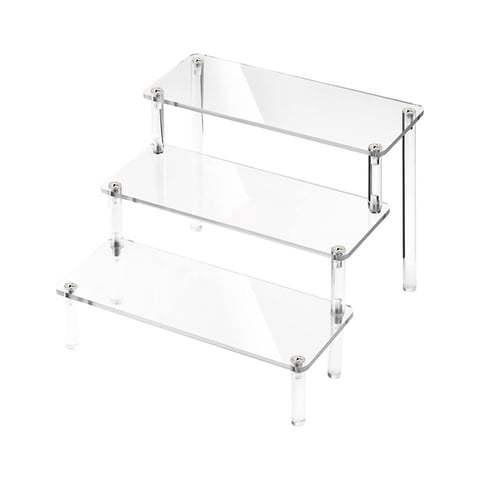 Magideal - Soporte De Exhibición Acrílico Para Exhibición De Joyería, Estante Elevador Rectangular, Elevador De Exhibición Acrílico Para Bufés De Dulces, Decorac 20 Centímetros