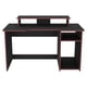 thumbnail image 2 of ESCRITORIO GAMER 90,5x136x60 CM FM-048R NEGRO Y ROJO, 2 of 7