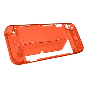 Funda Aaronmei Crystal Clear Compatible Nintendo Switch Oled Rojo Transparente