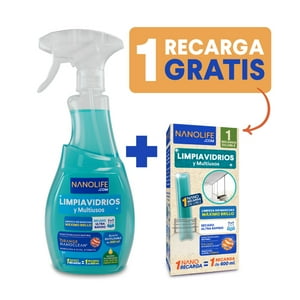 Limpia Vidrios Multiusos Nanolife - Kit Inicial (1X + Gat)