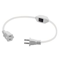 Magideal - Cable De Extensión De Interruptor De 0,32 Metros, Estándar De Ee. Uu., 13 Amp, 125 V, Profesional, 16 Awg