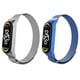 thumbnail image 1 of Juego de 2 Correas Magnéticas de Metal para Mi Band 7 6 5 4 3, Pulseras de Reloj Inteligente de Acero Inoxidable Ajustables, 1 of 7