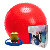 Linea Sport - Pelota Erizo De Pilates 65 Cm Con Inflador Para Ejercicio Funcional