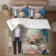thumbnail image 1 of Kaiju No.8 Face on print Soft Bed Set Lightweight 3 Pieces Bedding Sets for All Season Comforter Set Easy Care, 1 of 5