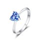 thumbnail image 4 of Anillos de Boda de Moissanita Corte Corazón de 1 Uds para Mujer Anillo de Aniversario de Plata Esterlina Color D VVS1 Anillos de Moissanita Anillos de Diamante con Certificado, 4 of 9