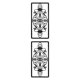thumbnail image 4 of 2x Panel Decorativo De Arte De Pared Tallado Hueco De Metal 5,9x11,8 Pulgadas Para Decorar La Habitación, 4 of 5