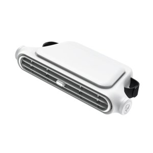 Magideal - Ventilador De Asiento Automático Para El Asiento Trasero Añate Ajustable Versátil Versátil Suv Suv Kids Women Men Men 3 Velocidades Usb Ventilador De Blanco