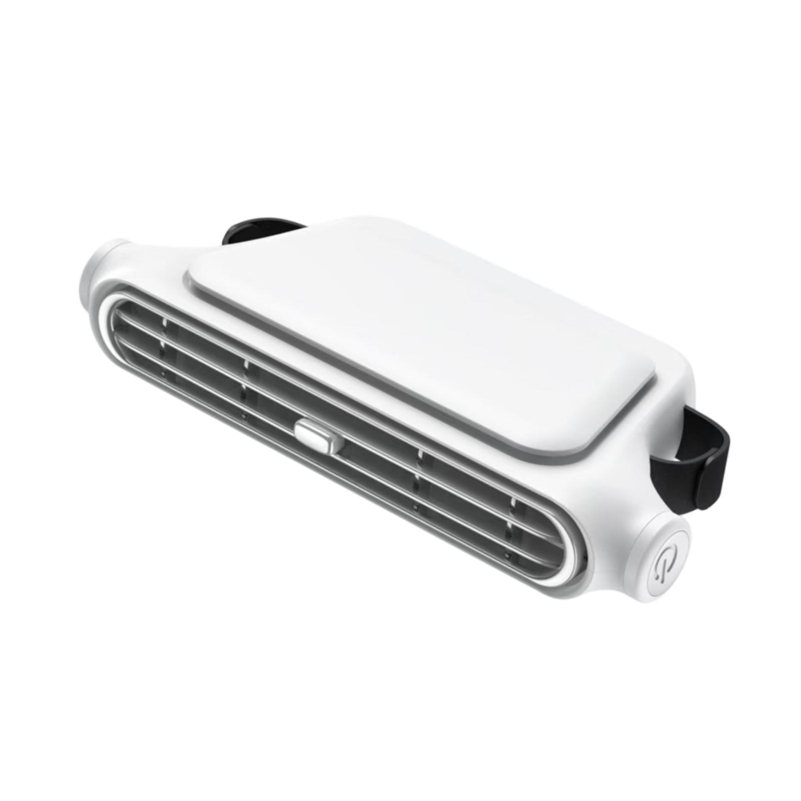 Magideal - Ventilador De Asiento Automático Para El Asiento Trasero Añate Ajustable Versátil Versátil Suv Suv Kids Women Men Men 3 Velocidades Usb Ventilador De Blanco