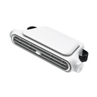 Magideal - Ventilador De Asiento Automático Para El Asiento Trasero Añate Ajustable Versátil Versátil Suv Suv Kids Women Men Men 3 Velocidades Usb Ventilador De Blanco