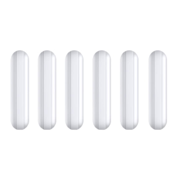 Barra magnética de agitación CHSZCHC 30 mm, 6 piezas, PTFE blanco, forma cilindro