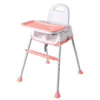 Mundo Online - Silla Comer Bebe Altura Regulable Easy Travel Rosada
