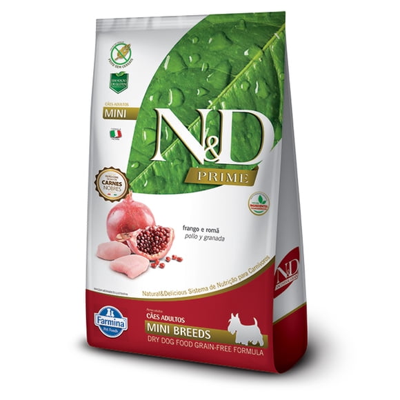 Alimento N&D Prime Pollo y Granada Perro Mini Adult 2.5Kg