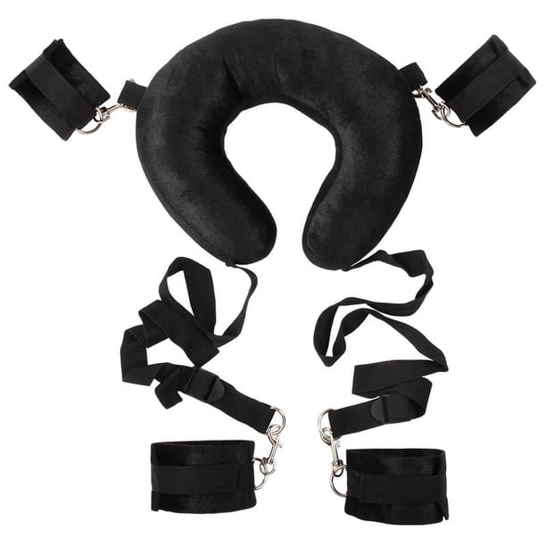 1 set Adjustable Bed Restraints Kit - Ankle and Wrist Restraints for Couples and Lovers - Sex Bondage Tool for Enhanced Intimacy and Roleplay