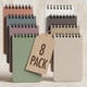 thumbnail image 1 of Set de cuadernos de bolsillo ZICOTO Aesthetic 8, tamaño pequeño, 3 x 5 pulgadas, 1 of 9