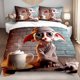 thumbnail image 1 of 3pcs Bedding set Wizarding World Inspired 3D Elf Print Duvet Cover Set | Soft Microfiber Bedding for All Seasons Valentine'S Day Gift, 1 of 1
