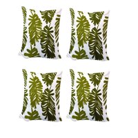 Genérico - Set De 4 Fundas De Cojin Bordadas 45X45Cm Blanco 16